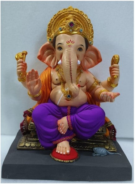 Ganesh Murti: गणेश मूर्ती - लंबोदर 18" - includes home delivery