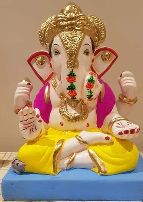 Ganesh Murti: गणेश मूर्ती' - दगडू शेठ 11” - includes home delivery