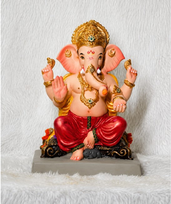 Ganesh Murti: गणेश मूर्ती' - चौरंग 14" - includes home delivery
