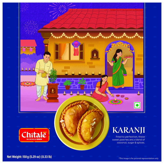 Chitale: Karanji 250gms - Diwali celebrations