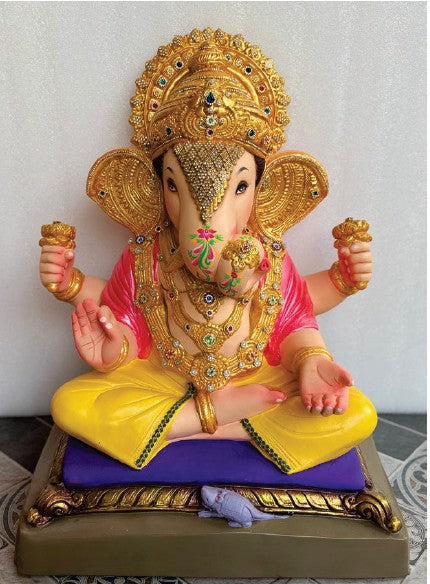 Ganesh Murti: गणेश मूर्ती' - दगडू शेठ 23" - includes home delivery