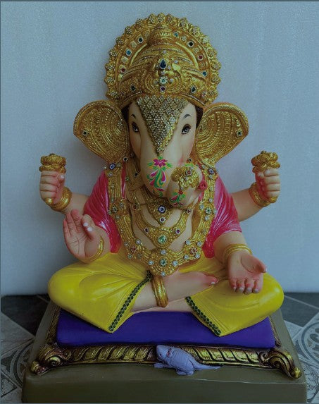 Ganesh Murti: गणेश मूर्ती' - दगडू शेठ 17" - includes home delivery