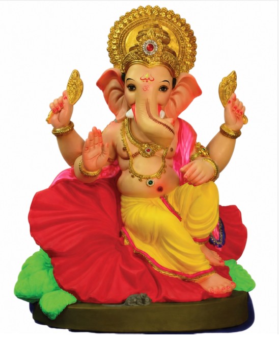 Ganesh Murti: गणेश मूर्ती' - Jaswand 19" - includes home delivery