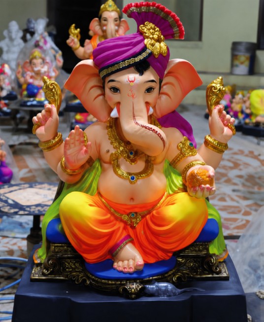 Ganesh Murti: गणेश मूर्ती' - Phetewala 19" - includes home delivery